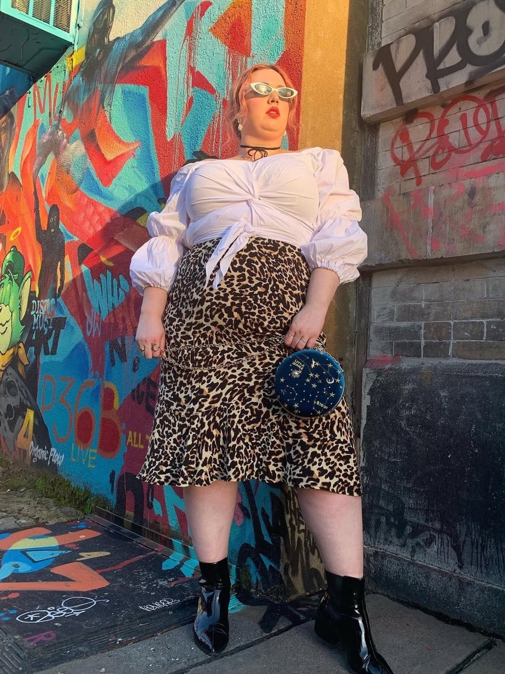 Eloquii Plus Size Women’s Animal Print Midi Skirt